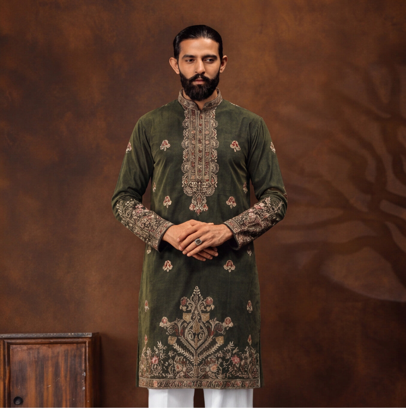 Men's Premium Embroidered Kurta Set