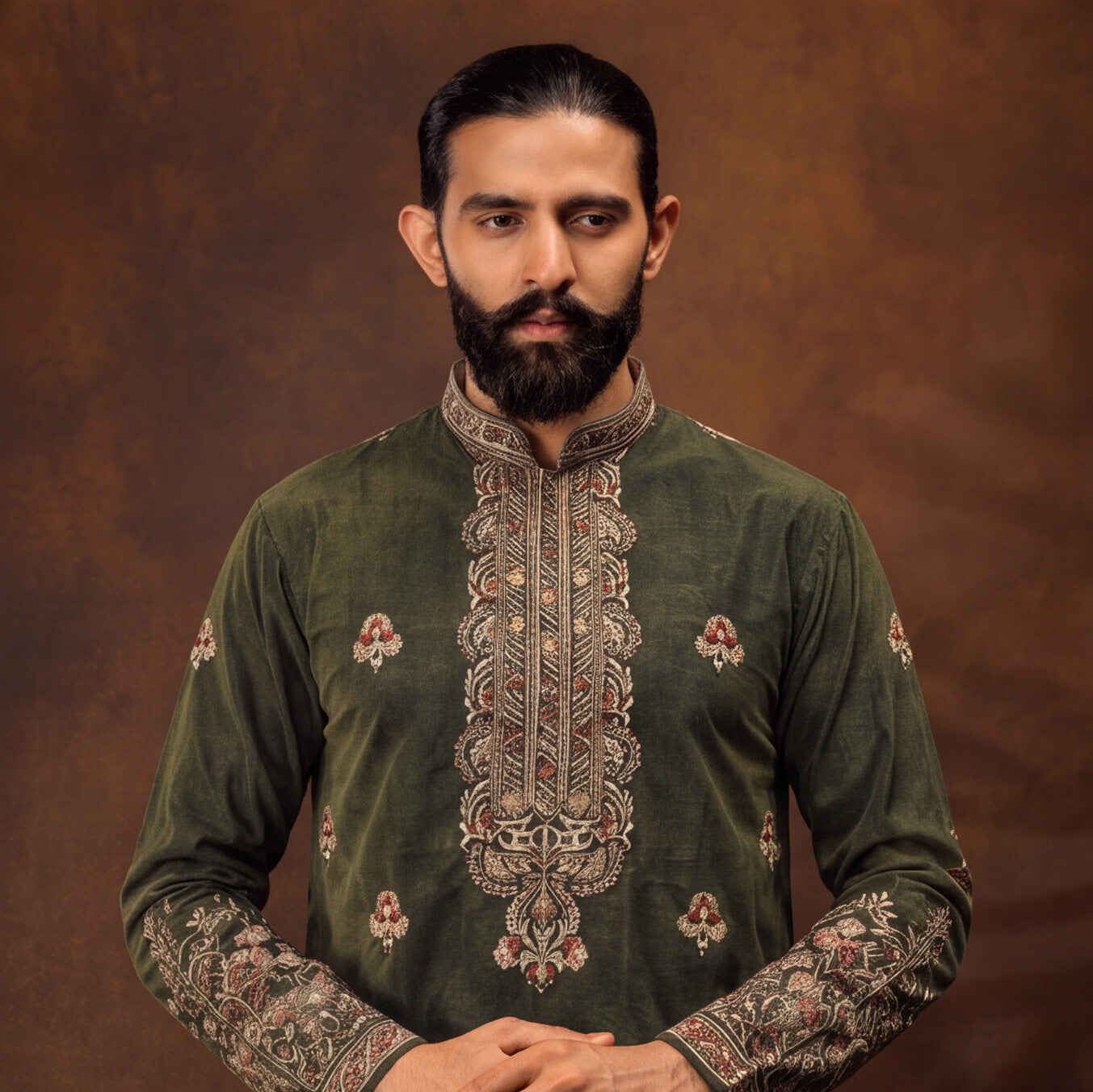 Men's Premium Embroidered Kurta Set