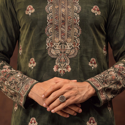 Men's Premium Embroidered Kurta Set