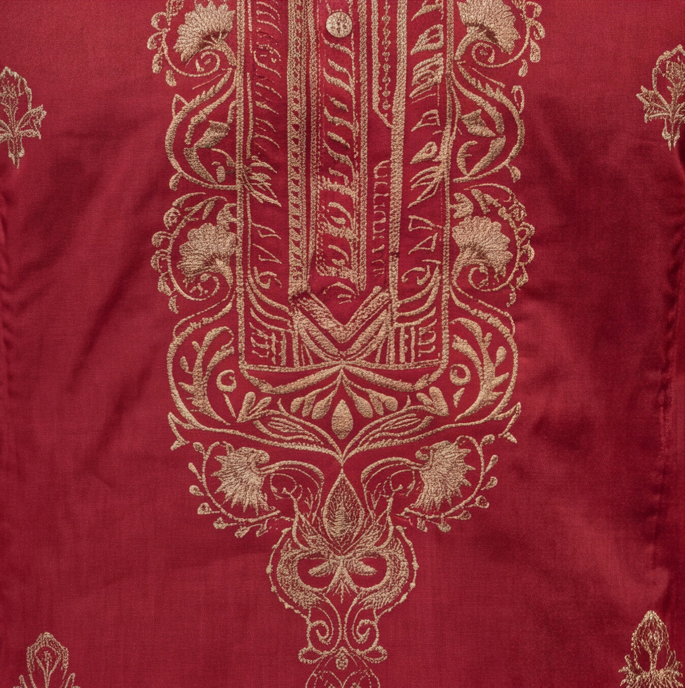 Men's Premium Embroidered RED Kurta Set