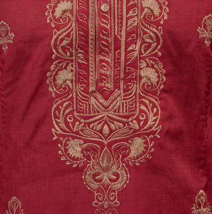 Men's Premium Embroidered RED Kurta Set