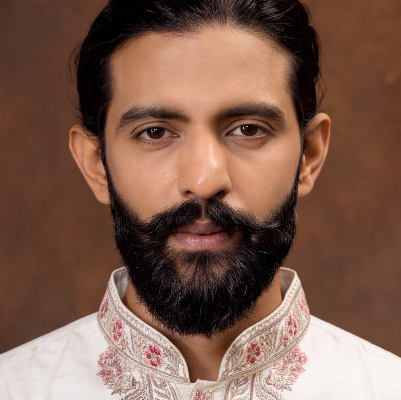 Men's Ivory White Premium Embroidered Kurta Set