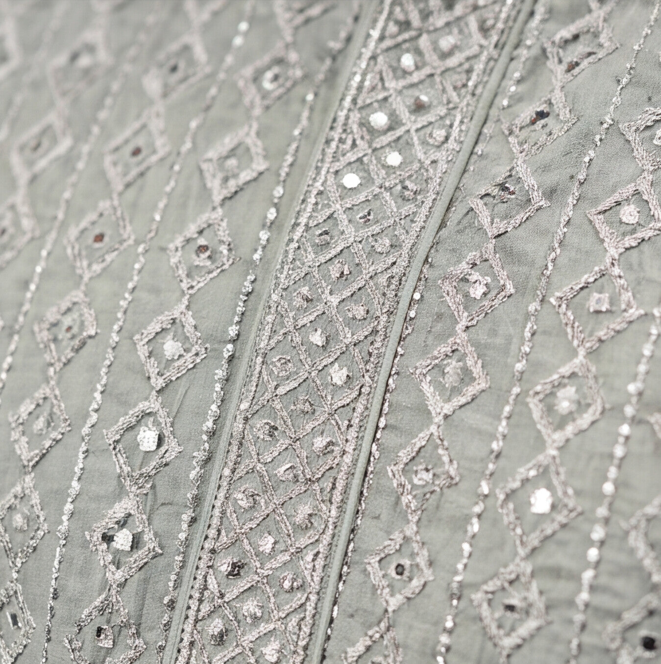 Silver Mist Textured Men’s Kurta Set