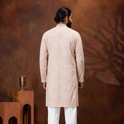 Ivory Gold Paisley Men’s Kurta Set