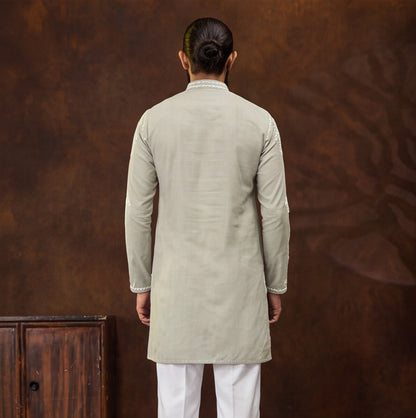 Sage Mist Embroidered Kurta Set