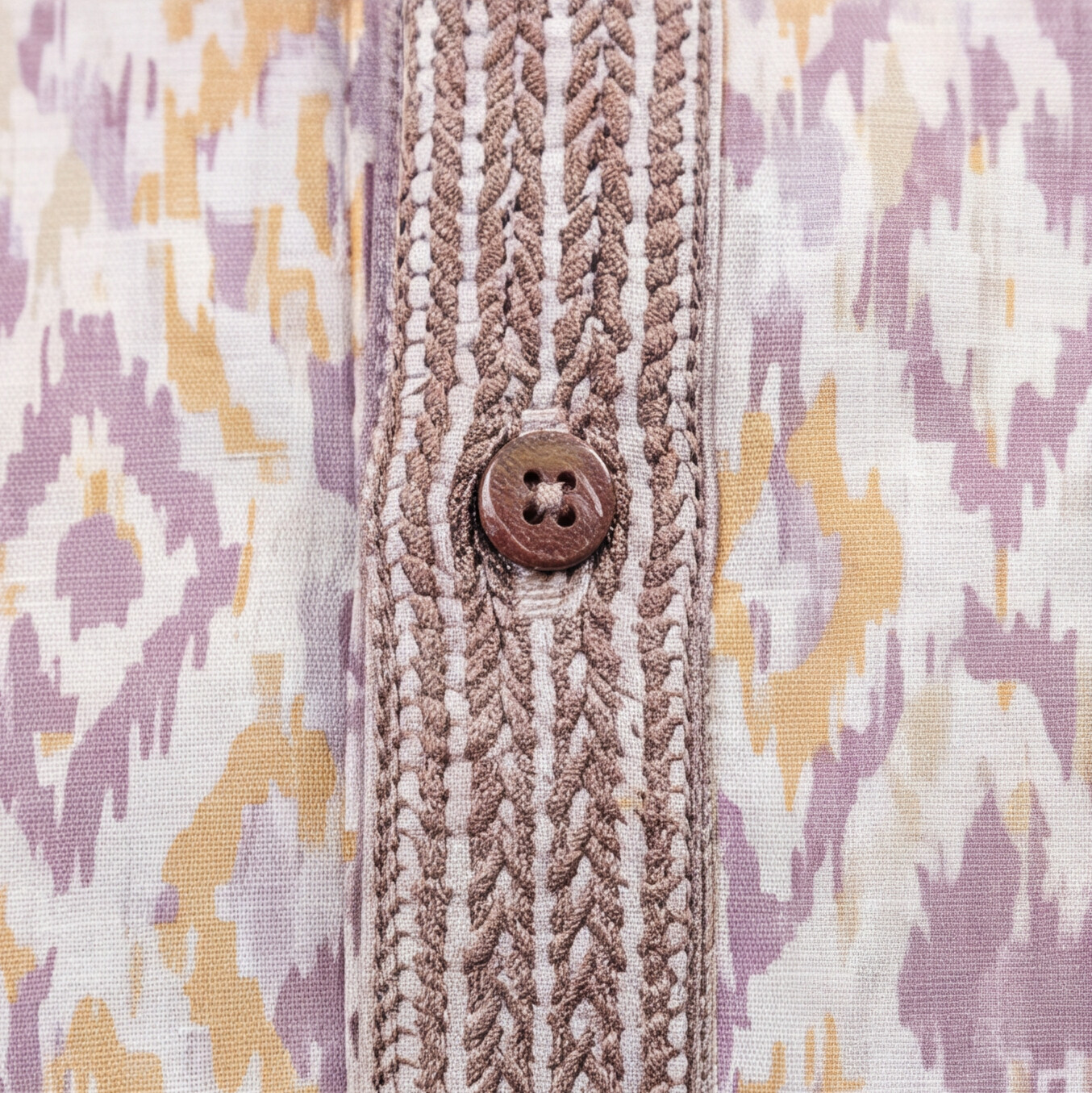 Ivory Lavender Ikat Heritage Men’s Kurta Set