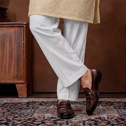 Royal Sand Beige Textured Men’s Kurta Set