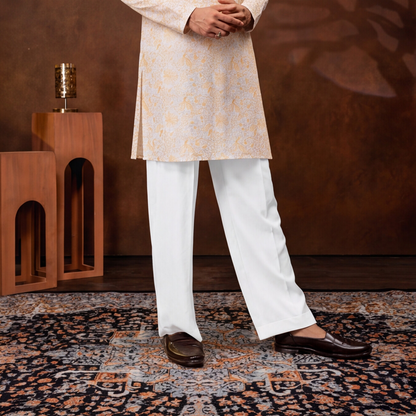 Ivory Gold Paisley Men’s Kurta Set