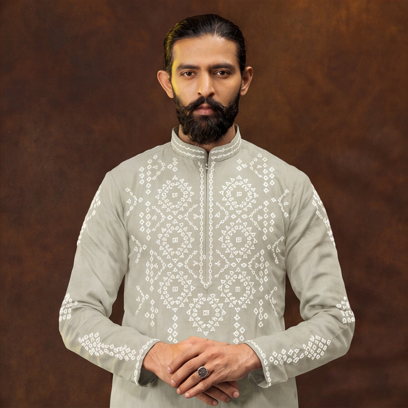Sage Mist Embroidered Kurta Set