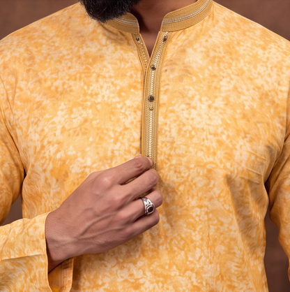 Haldi Glow Mustard Yellow Men’s Kurta Set