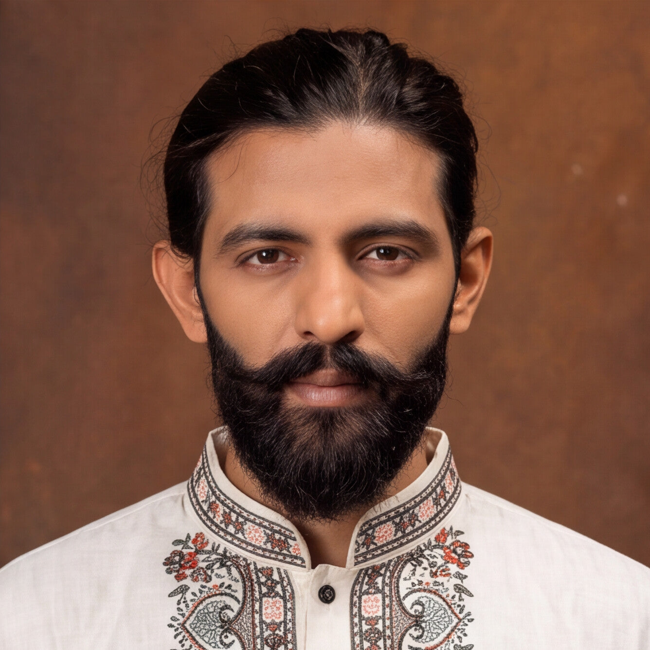 Aariz Ivory Botanical Heritage Kurta Set